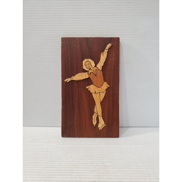 Inlaid Wood Marquetry Ballet dancer, Italian Art, Vintage Wooden Ballet … - Picture 1 of 10